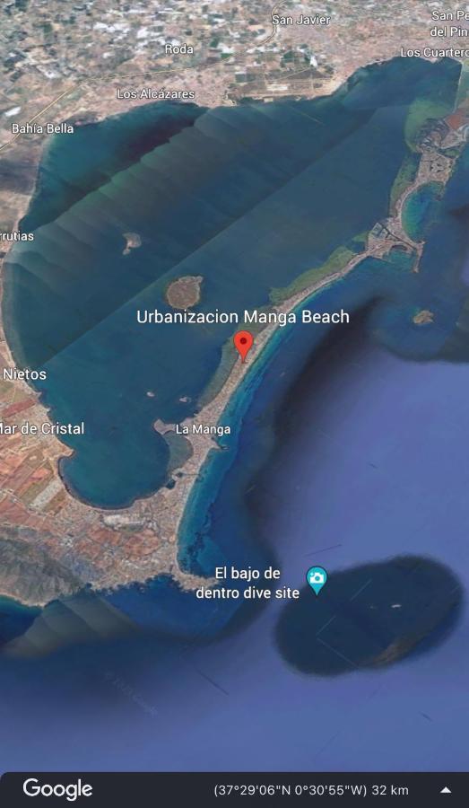 The Manga Beach Sea View Studio Crystal Clear Water & Sandy Beach, Fibre Wifi & Airco La Manga del Mar Menor Exterior photo